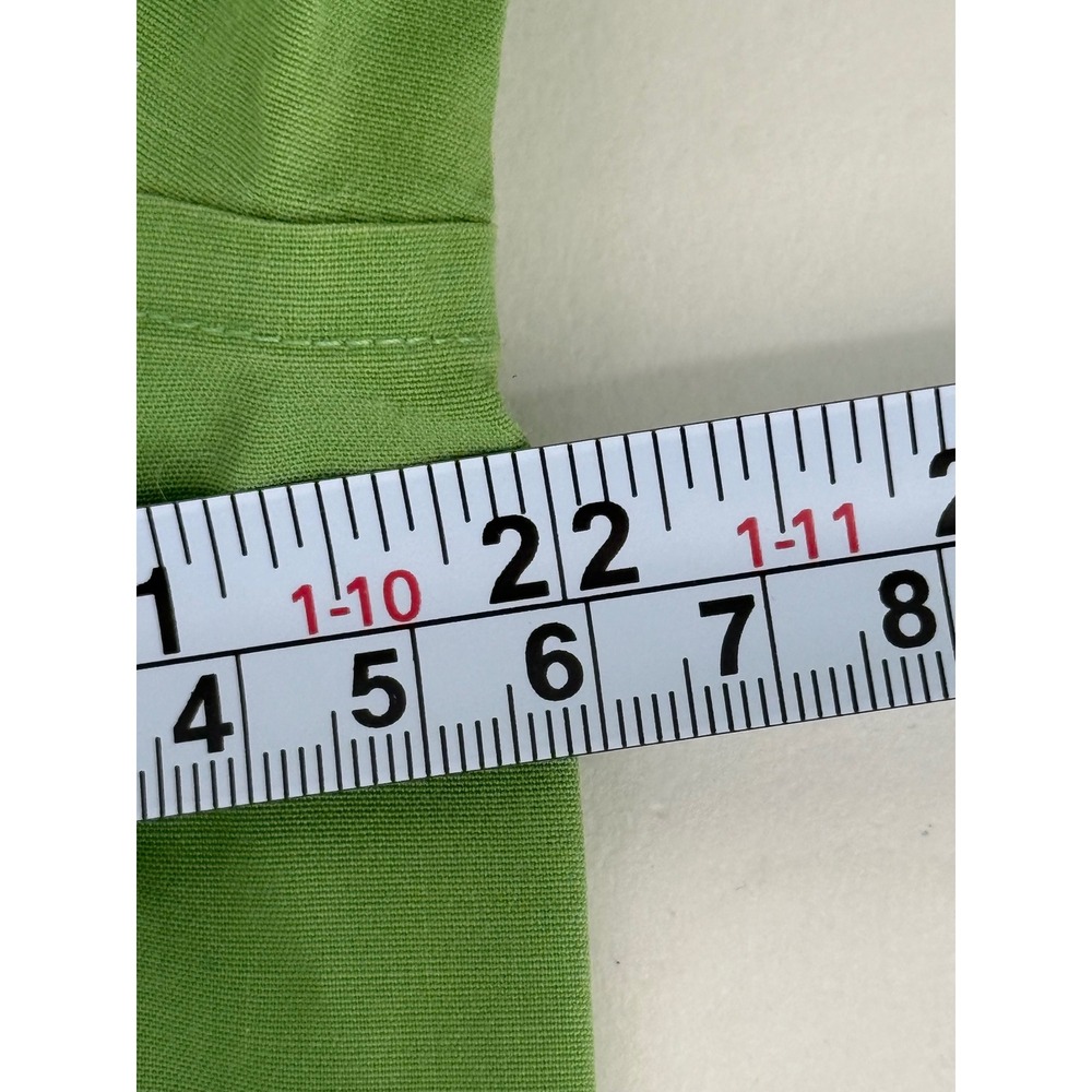 Talbots Petites Green Button Down Blouse Wrinkle Resistant Stretch Sz 16P - Picture 6 of 8